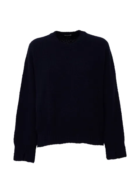 SCAGLIONE round-neck curved-hem sweater