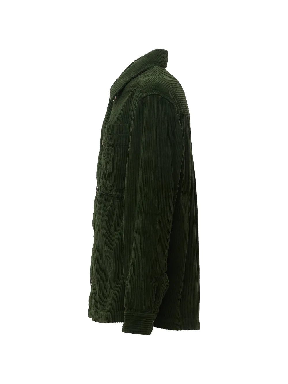 Drôle De Monsieur Ribfluwelen shirtjack Groen
