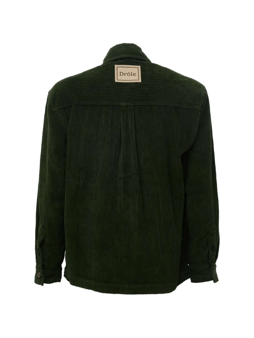 Drôle De Monsieur Ribfluwelen shirtjack Groen