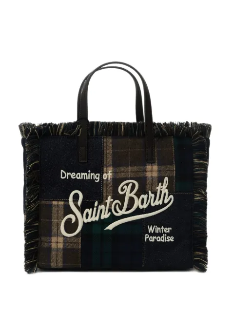 MC2 Saint Barth Colette patchwork fringed tote bag