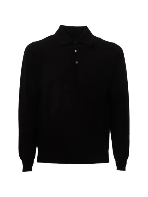 Filippo De Laurentiis Poloshirt met lange mouwen