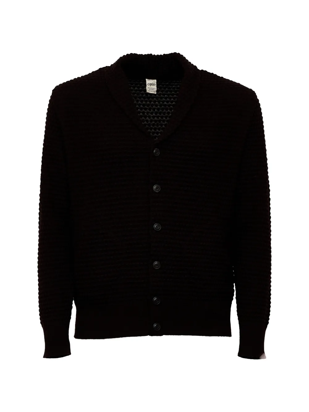 Grp shawl-collar cardigan