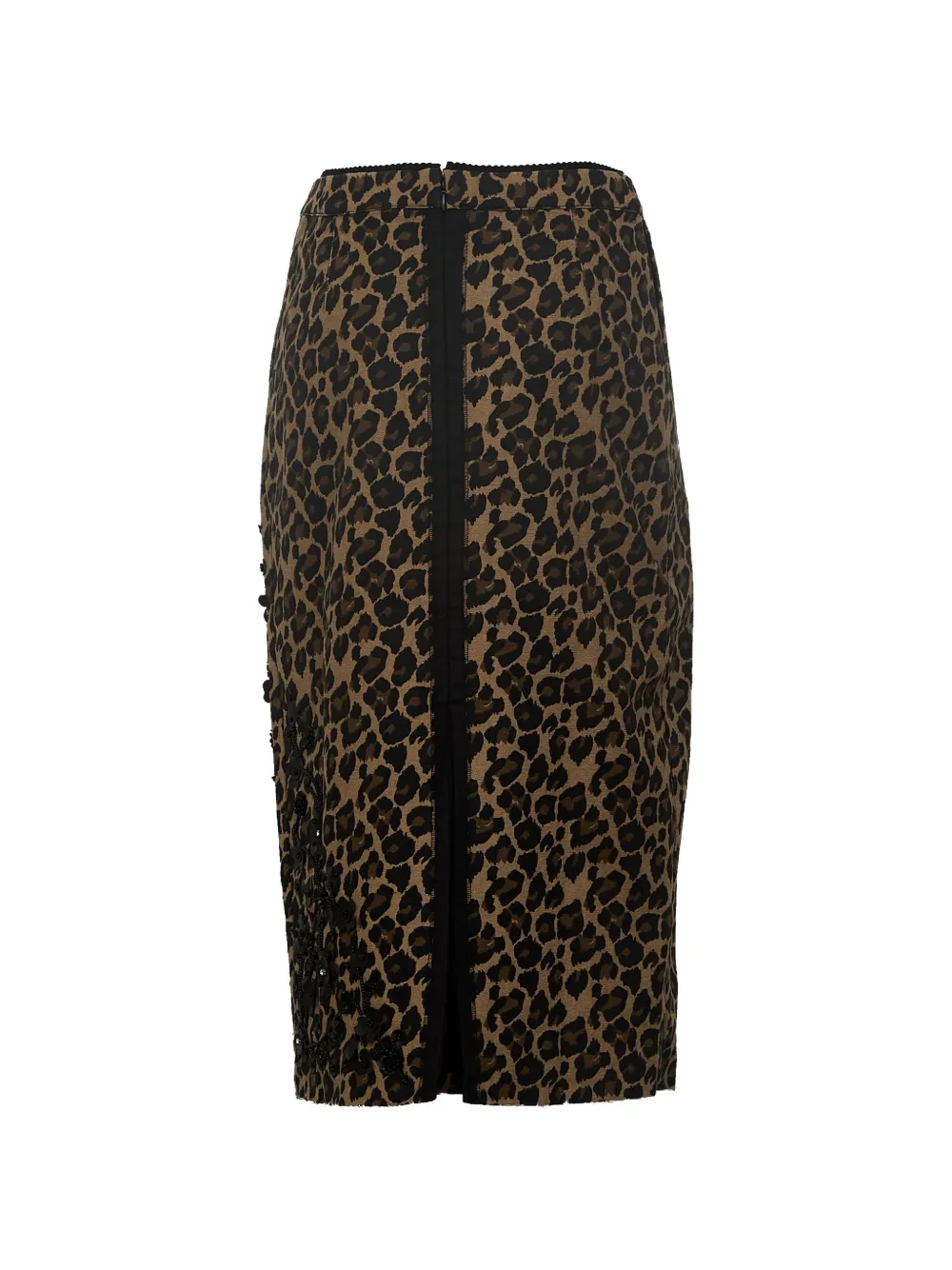 Essentiel Antwerp Kasey midi-rok met luipaard-print Bruin