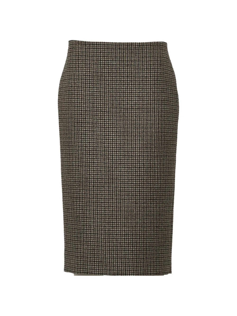 P.A.R.O.S.H. houndstooth-pattern pencil midi skirt - Toni neutri