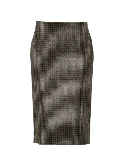 P.A.R.O.S.H. houndstooth-pattern pencil midi skirt
