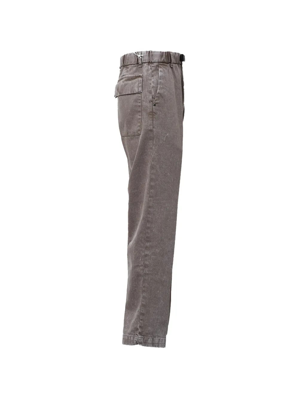 White Sand Fatigue belted trousers Beige