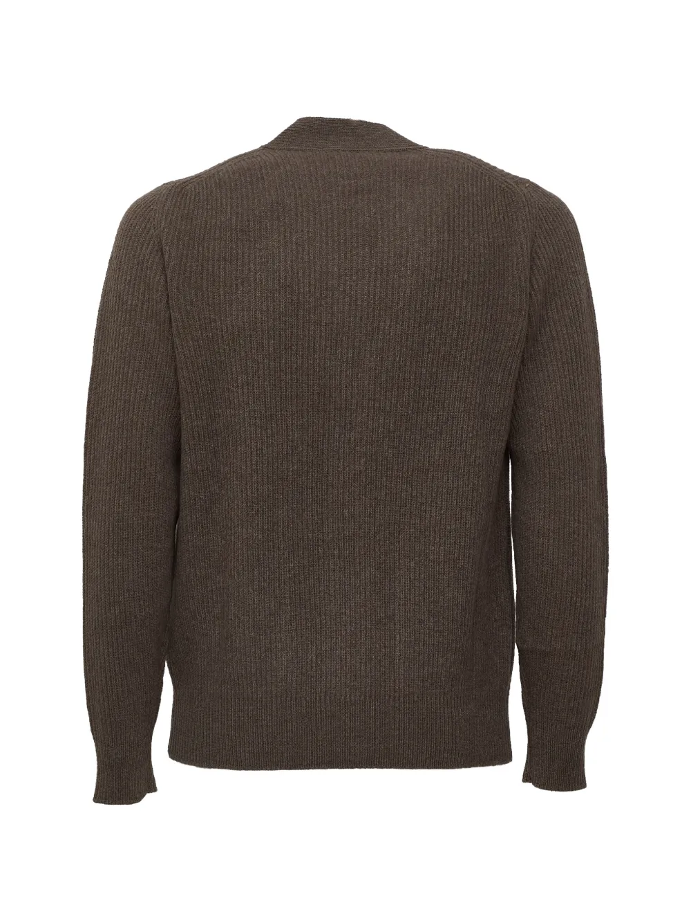 Filippo De Laurentiis ribbed-knit V-neck cardigan Bruin