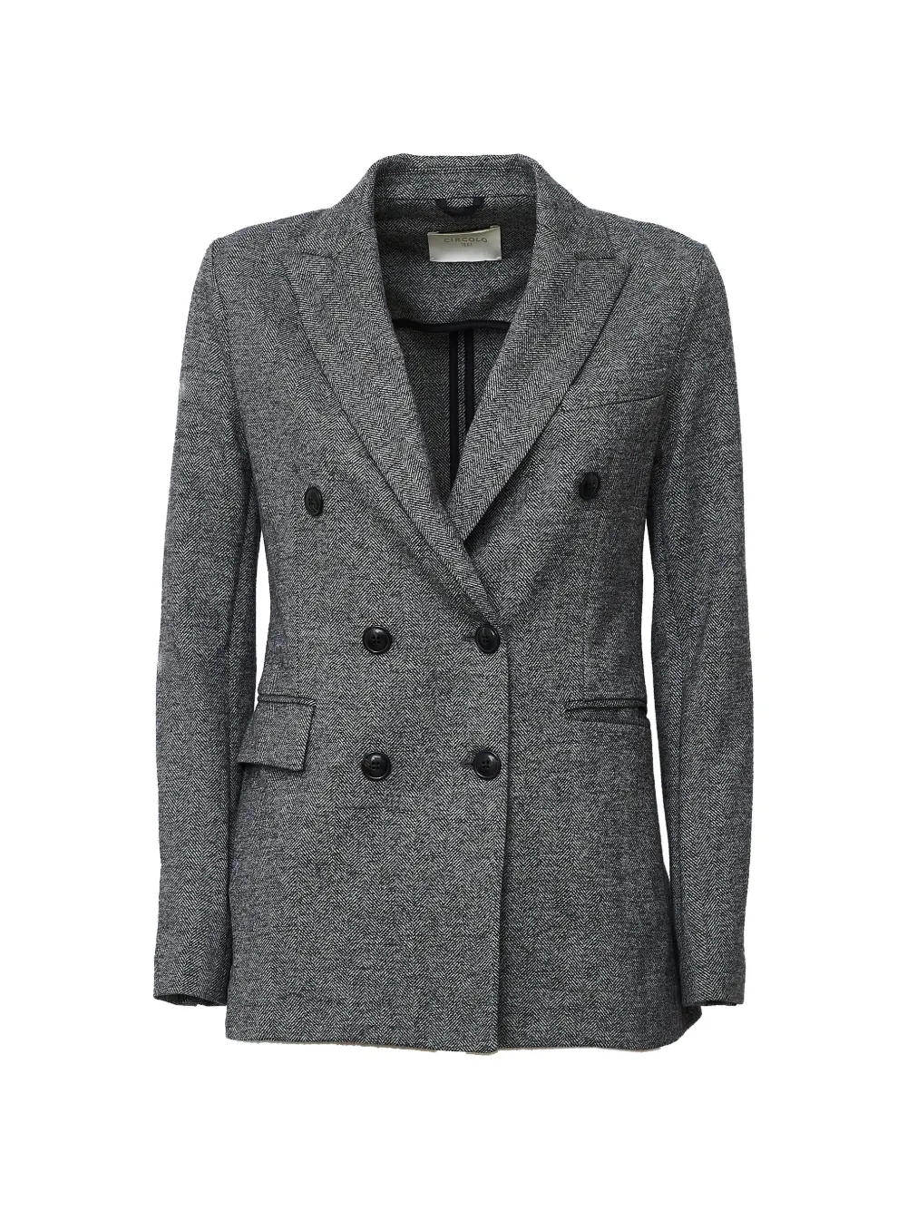 Circolo 1901 herringbone double-breasted blazer - Grau