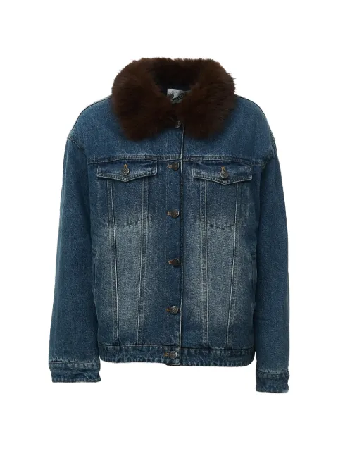 MC2 Saint Barth faux-fur collar denim jacket