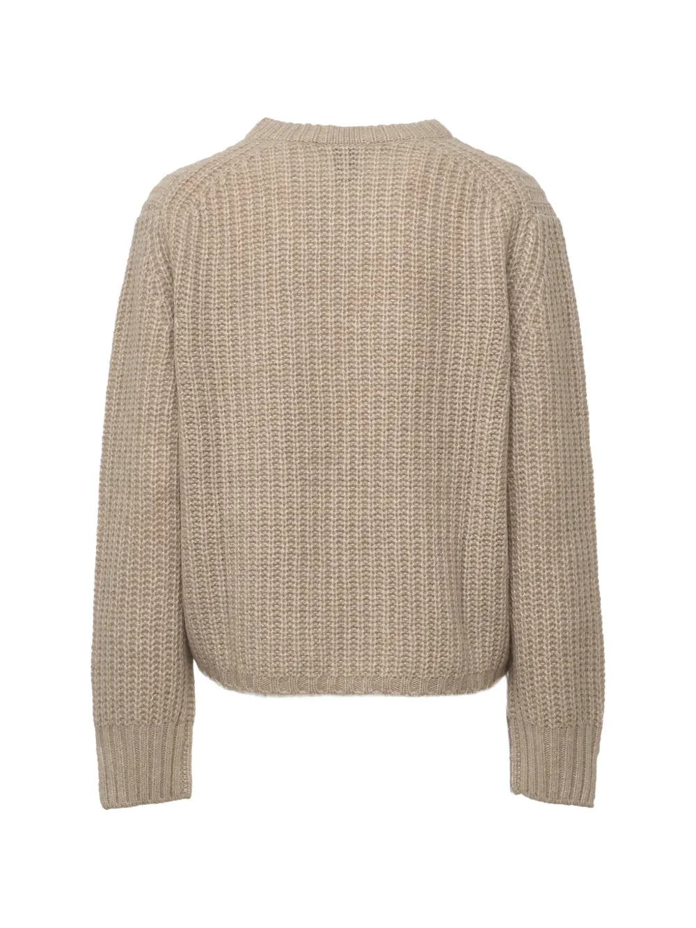 Allude Ribgebreide trui Beige