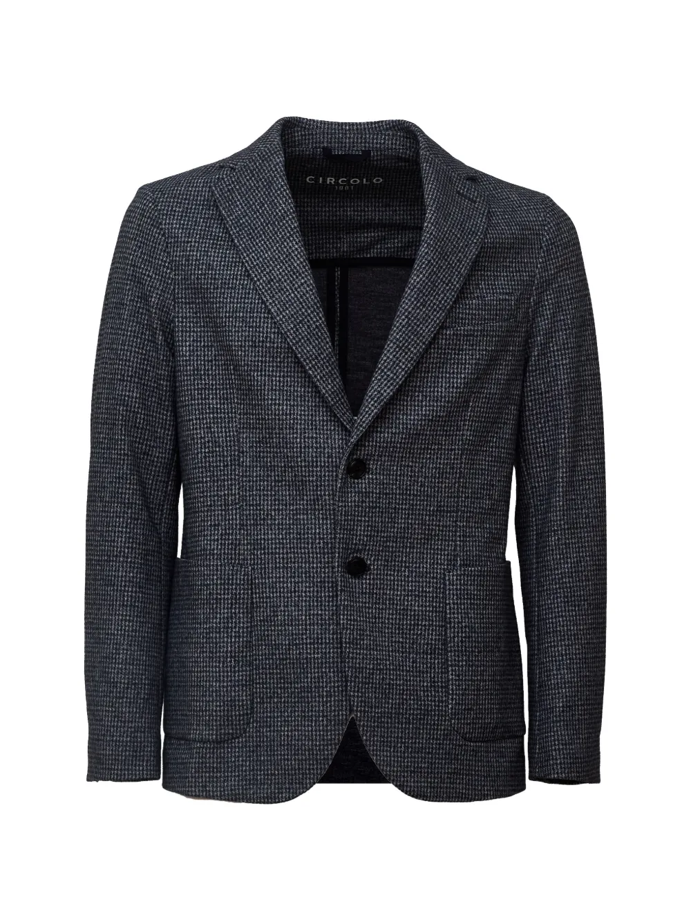 Circolo 1901 micro-print single-breasted blazer - Blu