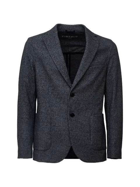 Circolo 1901 micro-print single-breasted blazer