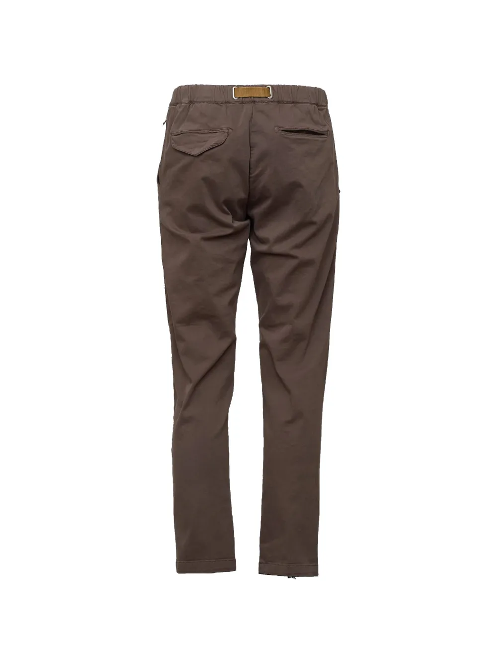 White Sand Gabardine broek met riem Bruin