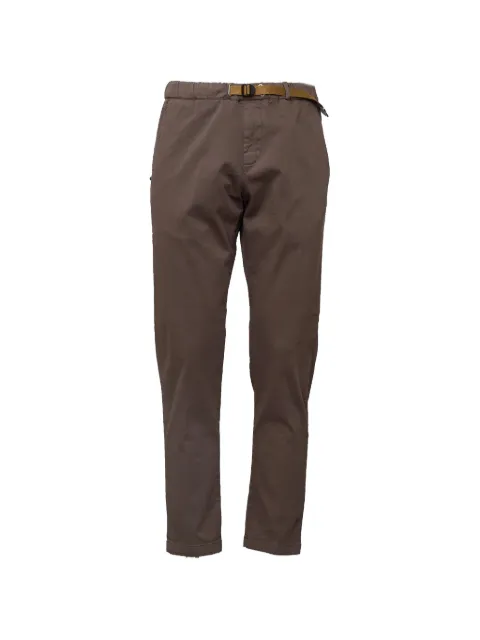 White Sand belted gabardine trousers