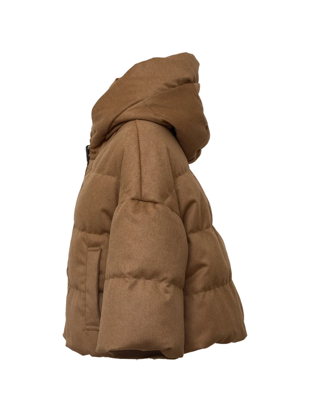 Max Mara Pam gewatteerd jack met capuchon Bruin