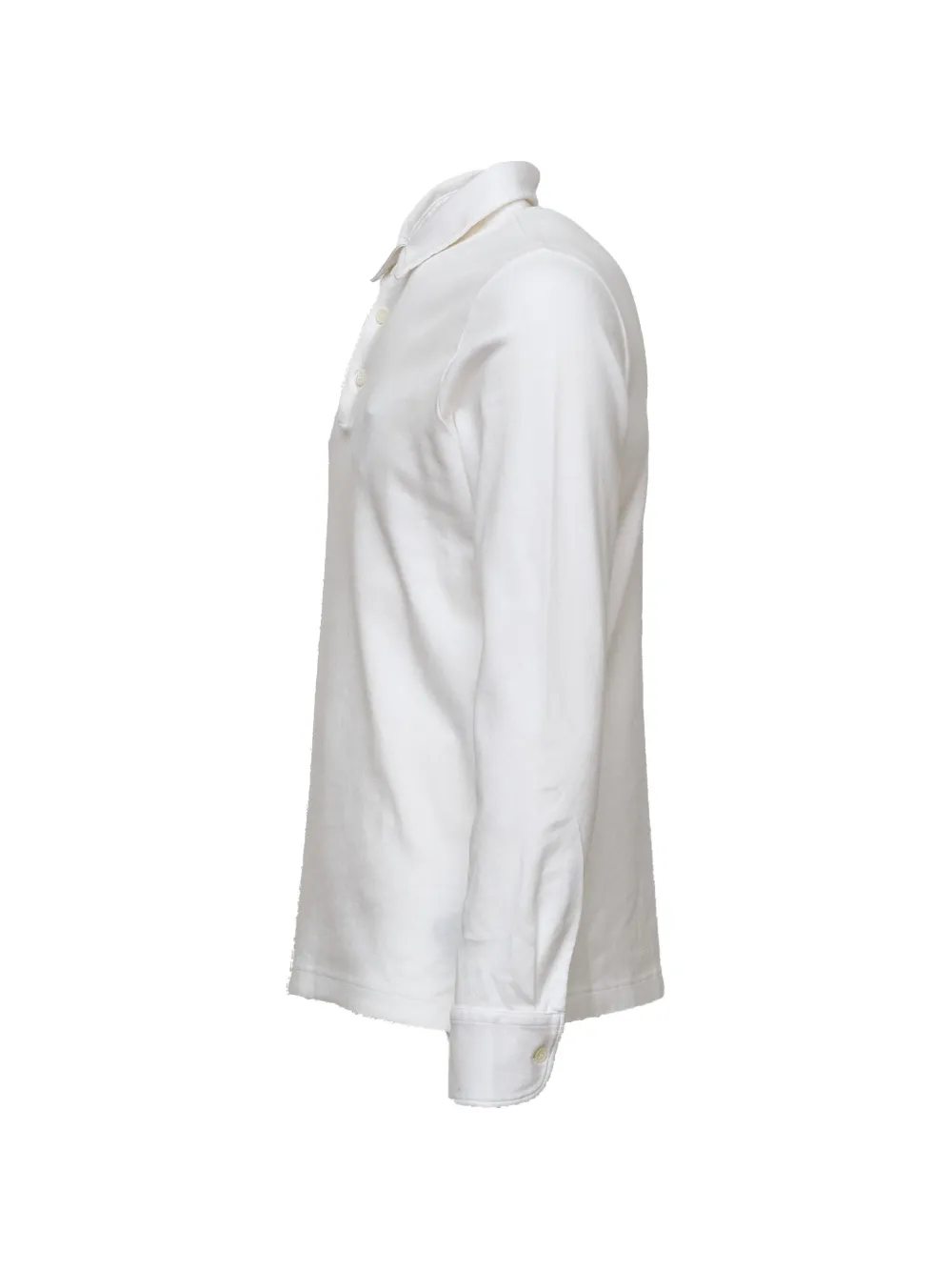 Zanone Poloshirt met lange mouwen Wit
