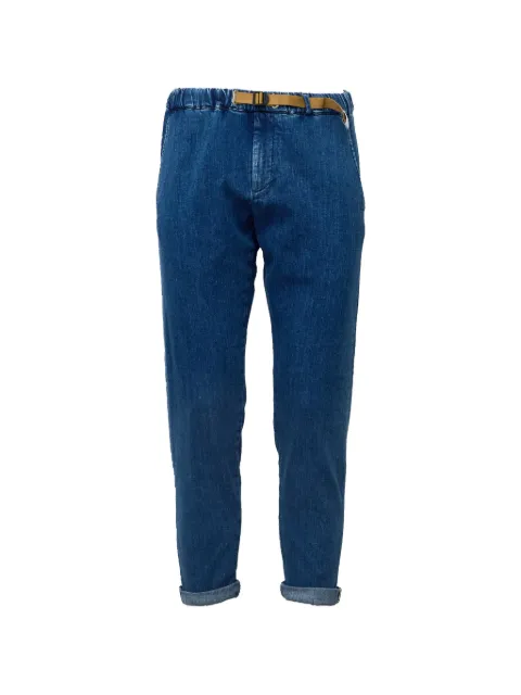 White Sand belted turned-up jeans
