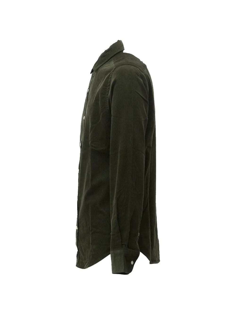 MC2 Saint Barth embroidered corduroy shirt Groen