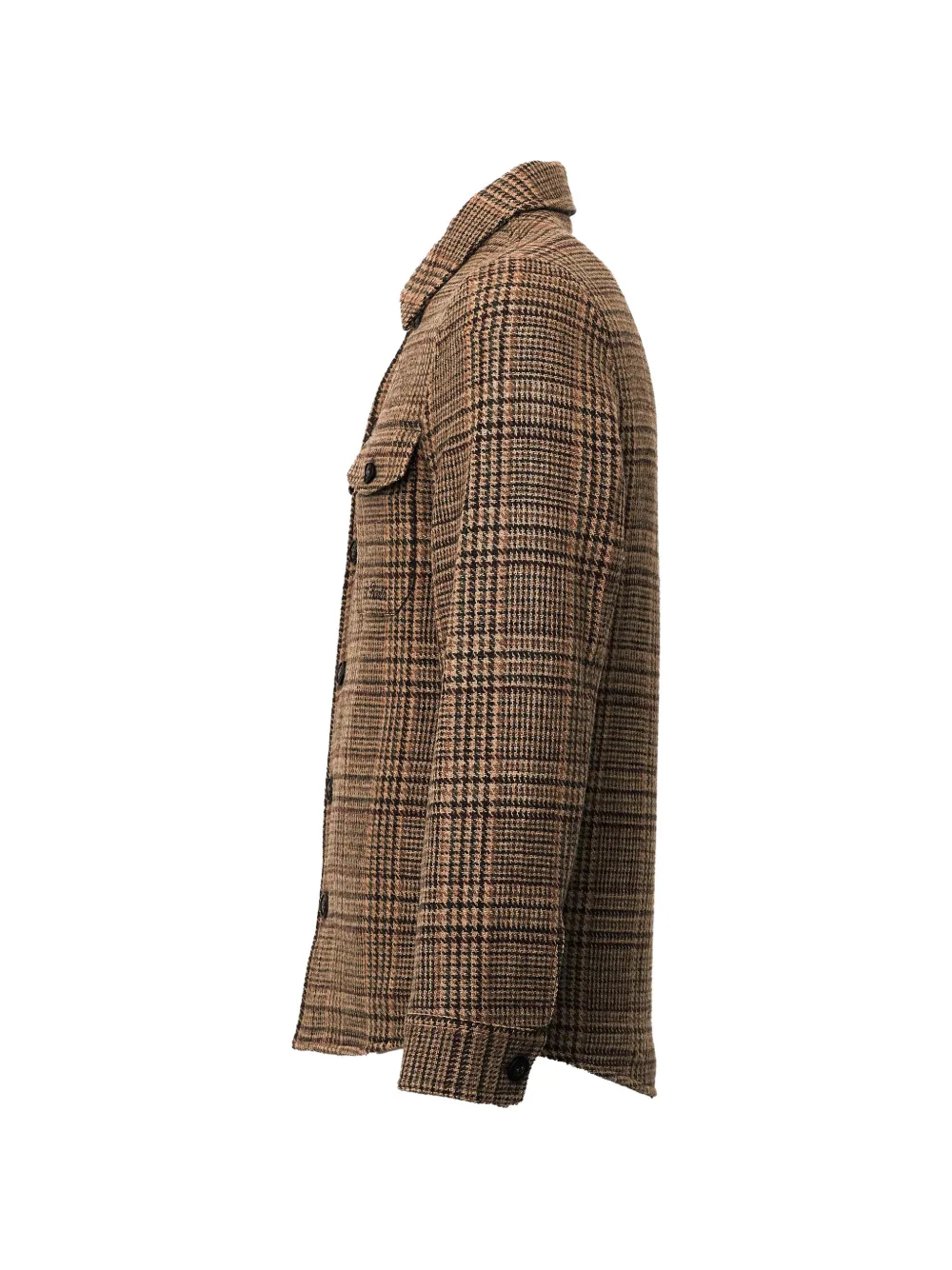 MC2 Saint Barth Landeck Prince of Wales check shirt jacket Bruin