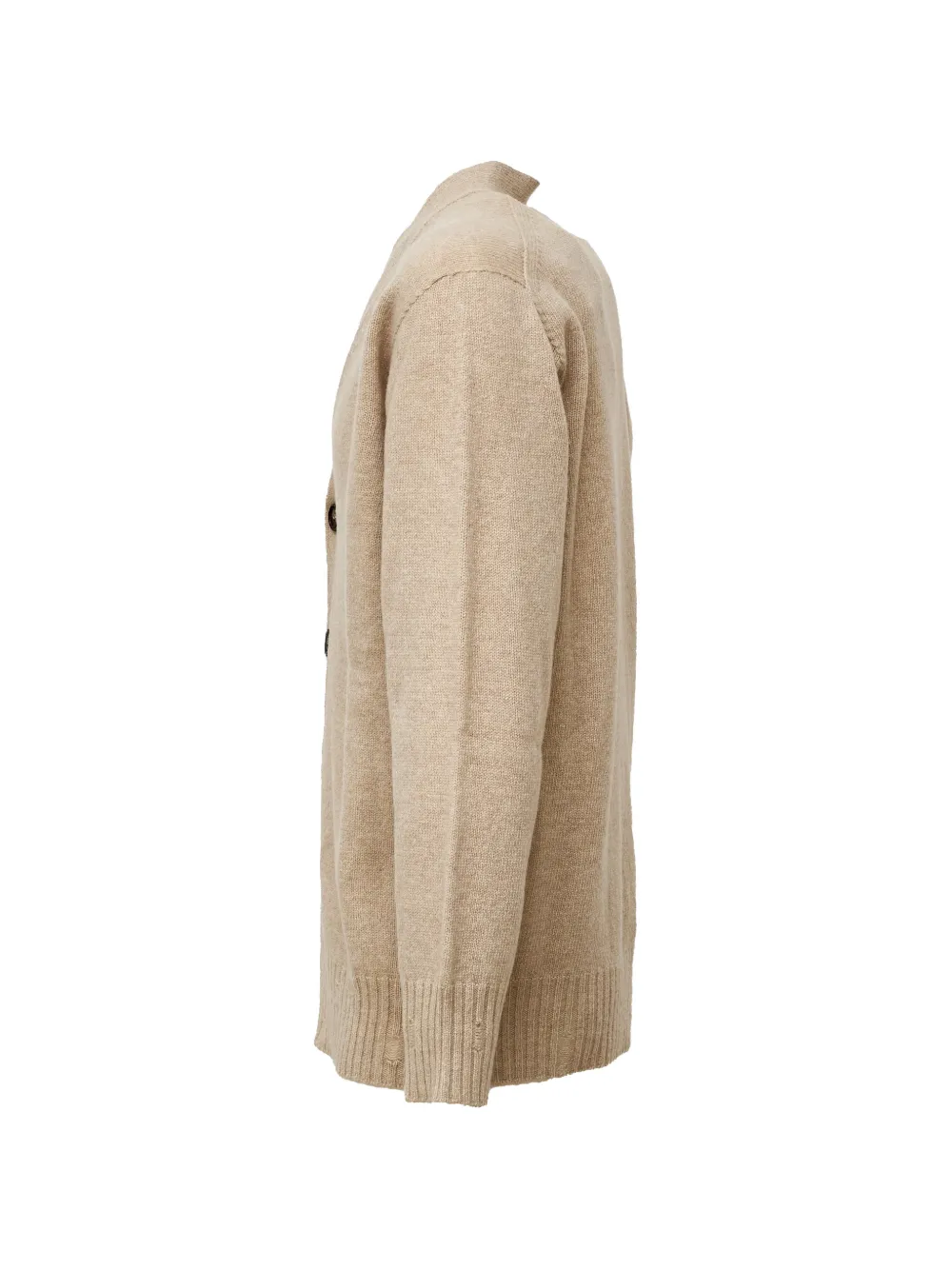 AMARANTO distressed cardigan Beige