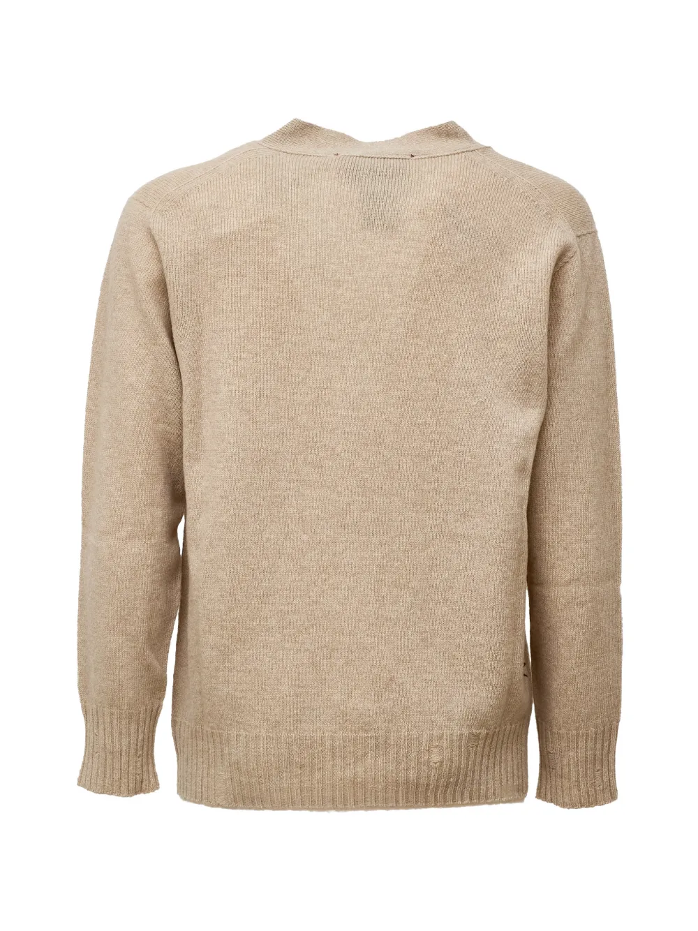 AMARANTO distressed cardigan Beige
