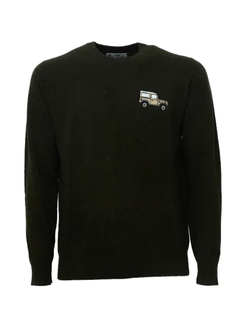 MC2 Saint Barth Heron car-embroidered sweater