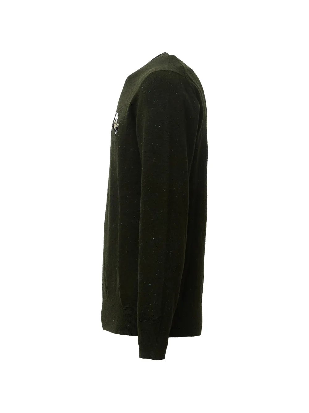 MC2 Saint Barth Heron car-embroidered sweater Groen