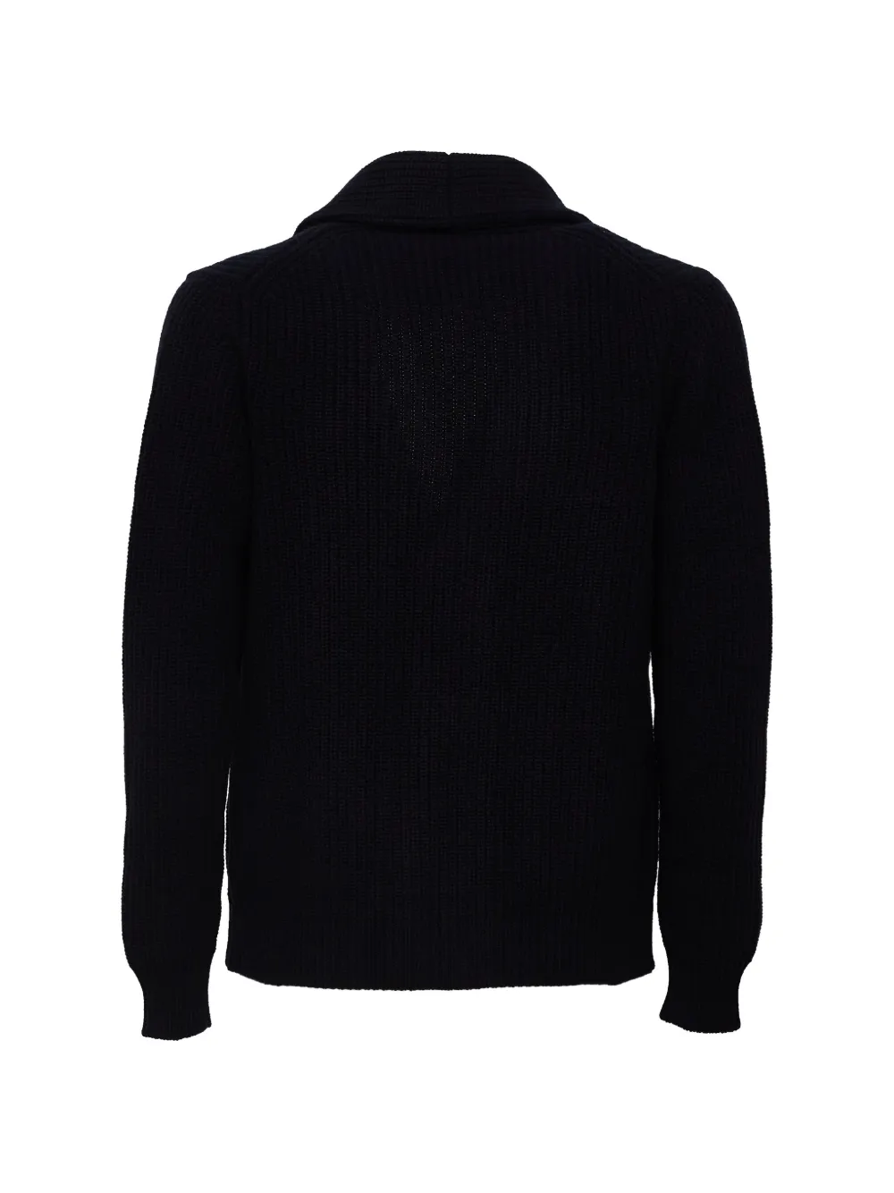 Filippo De Laurentiis Ribgebreid vest met sjaalkraag Blauw