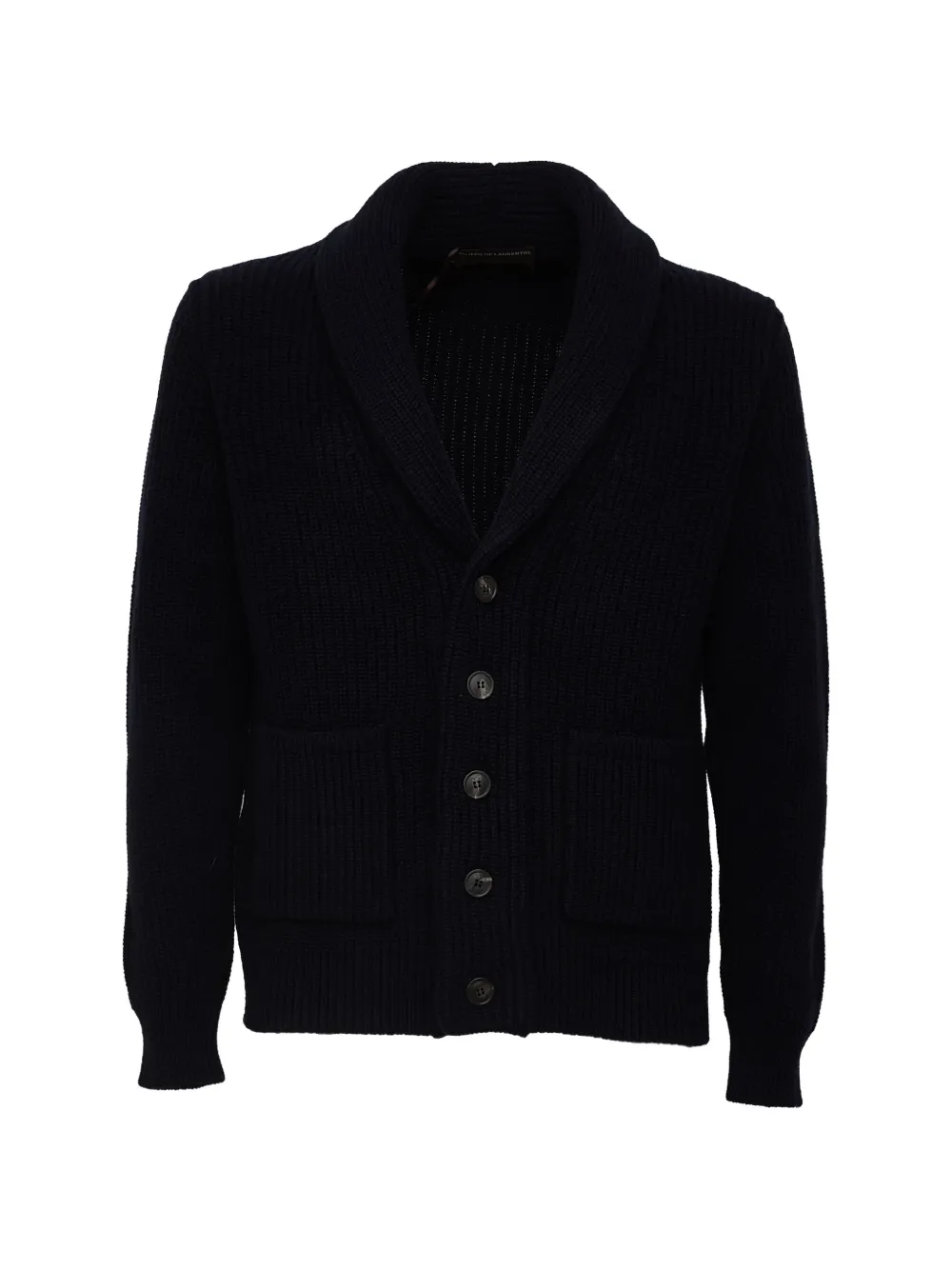 Filippo De Laurentiis ribbed-knit shawl-collar cardigan