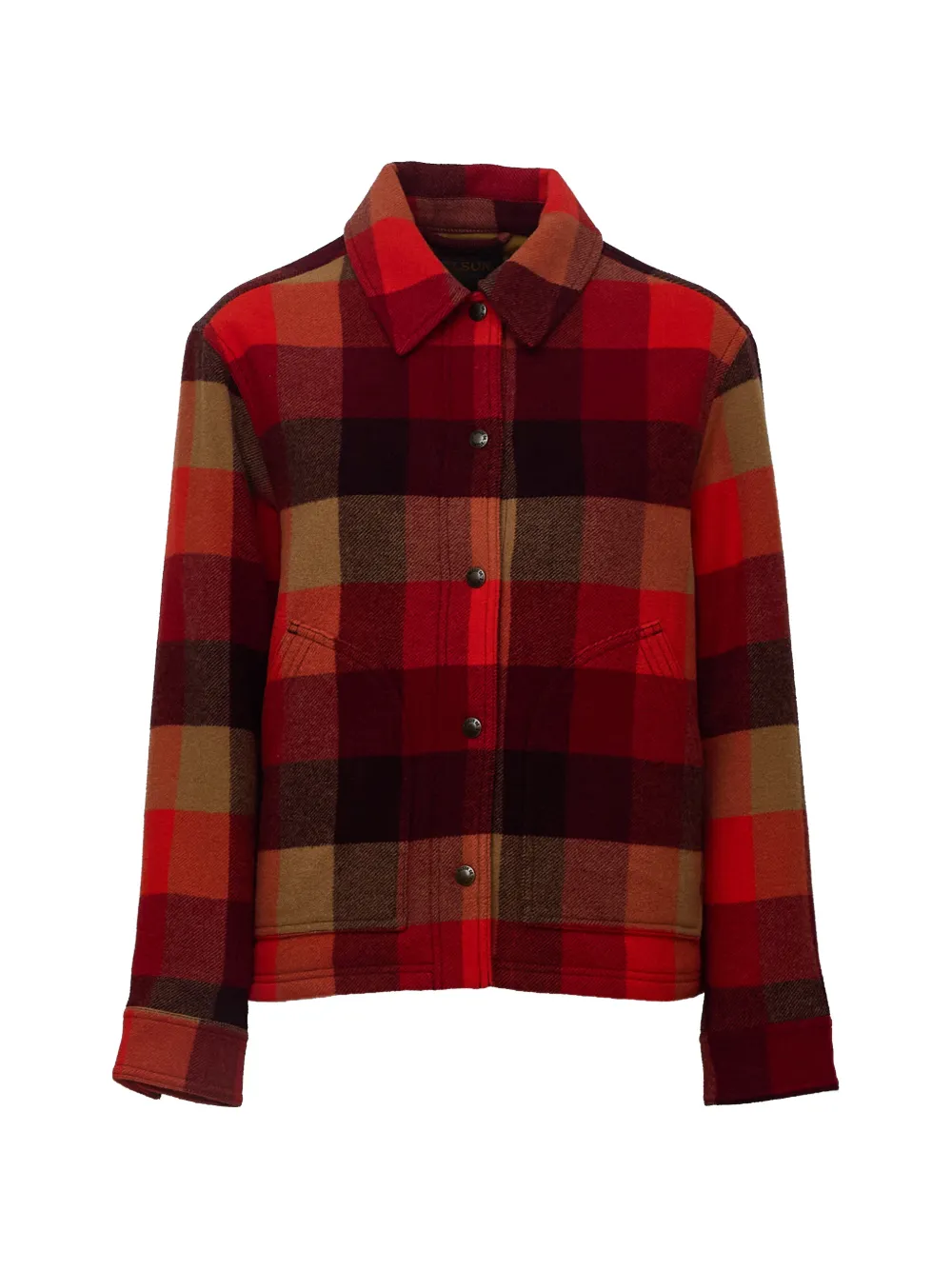 Filson Felpa Spokane a quadri - Rosso