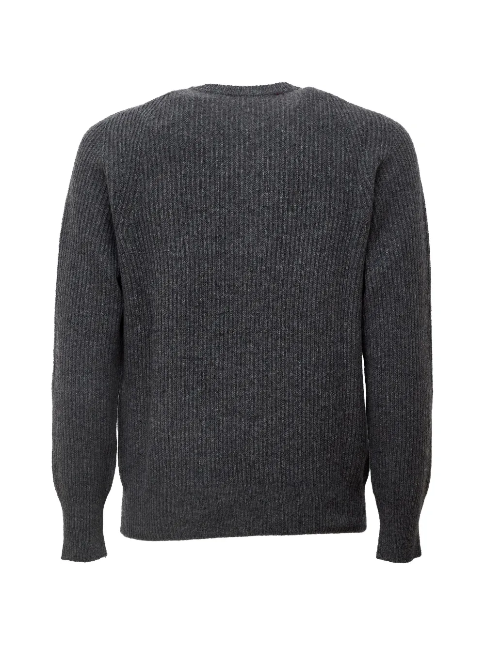 AMARANTO ribbed-knit henley sweater Grijs