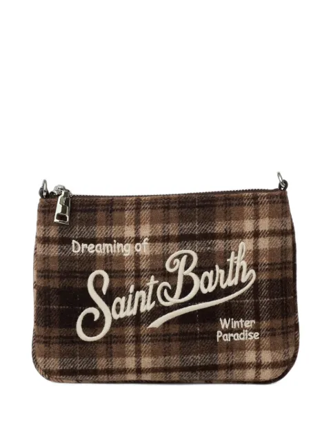 MC2 Saint Barth Parisienne mini tartan wool clutch bag