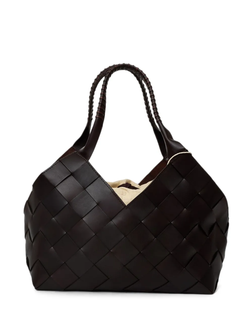 DRAGON DIFFUSION Castello woven leather tote bag · OS