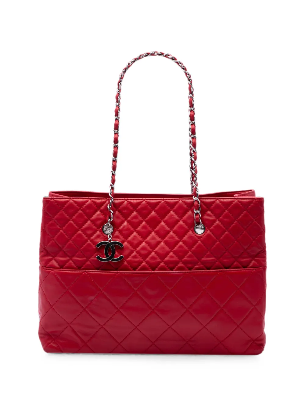 CHANEL Pre-Owned 2010-2011 Large Quilted Calfskin In The Business tote bag - Rot