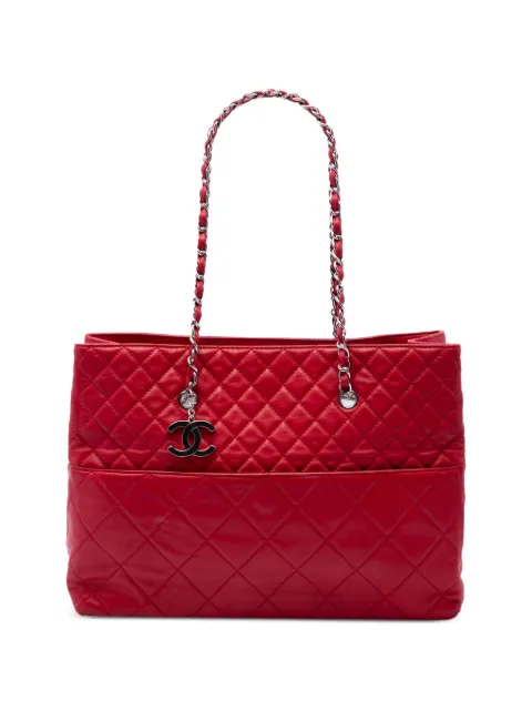 CHANEL Pre-Owned tote In The Business grande de piel de becerro capitonada 2010-2011