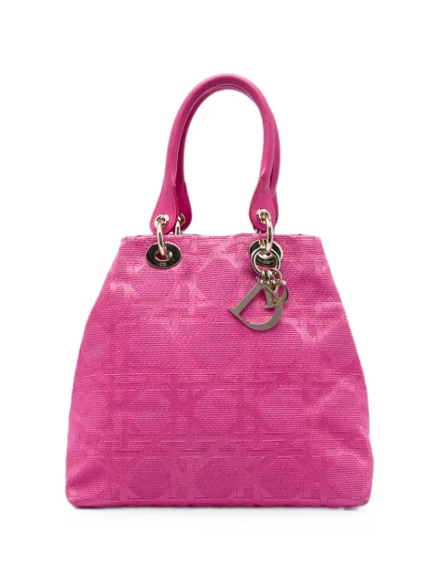 Christian Dior Pre-Owned 2008 Small Canvas Cannage Lady Dior Soft Shopping tote bag