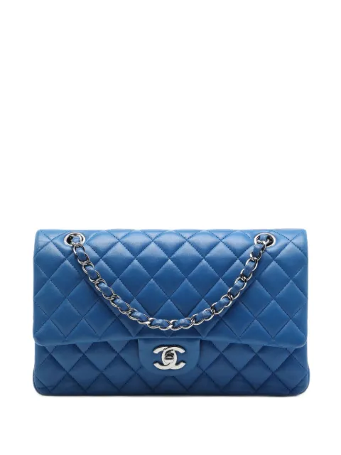CHANEL Pre-Owned 2016-2017 Medium Classic Lambskin Double Flap shoulder bag