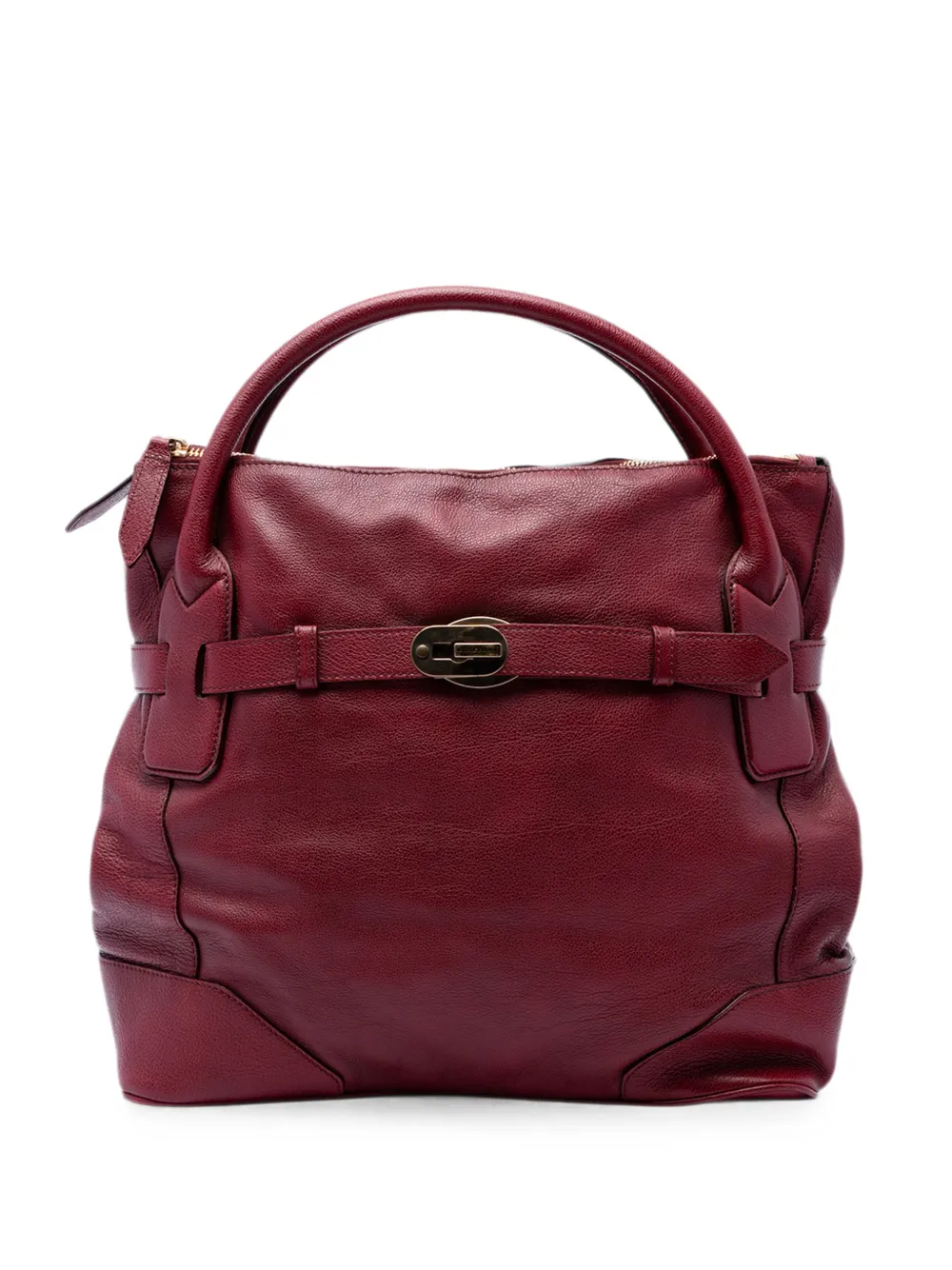 Burberry Pre-Owned 2000-2017 Leather Bartow satchel - Rot