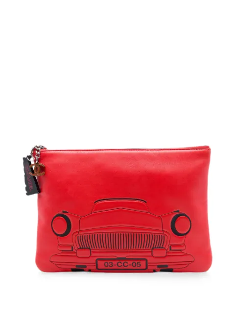 CHANEL Pre-Owned 2016-2017 Medium Printed Lambskin Cuba La Habana O Case clutch bag