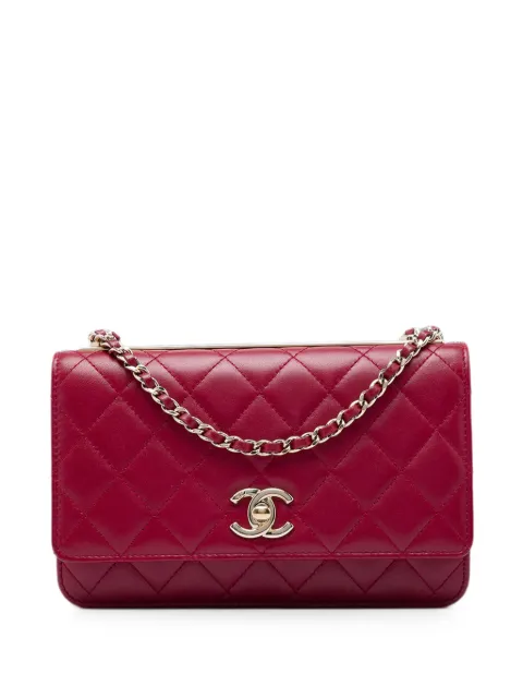 CHANEL Pre-Owned 2017-2018 Quilted Lambskin Trendy CC Wallet On Chain crossbody bag