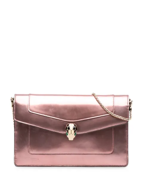 Bvlgari Pre-Owned bandolera Serpenti Forever de charol con cadena 2010-2026