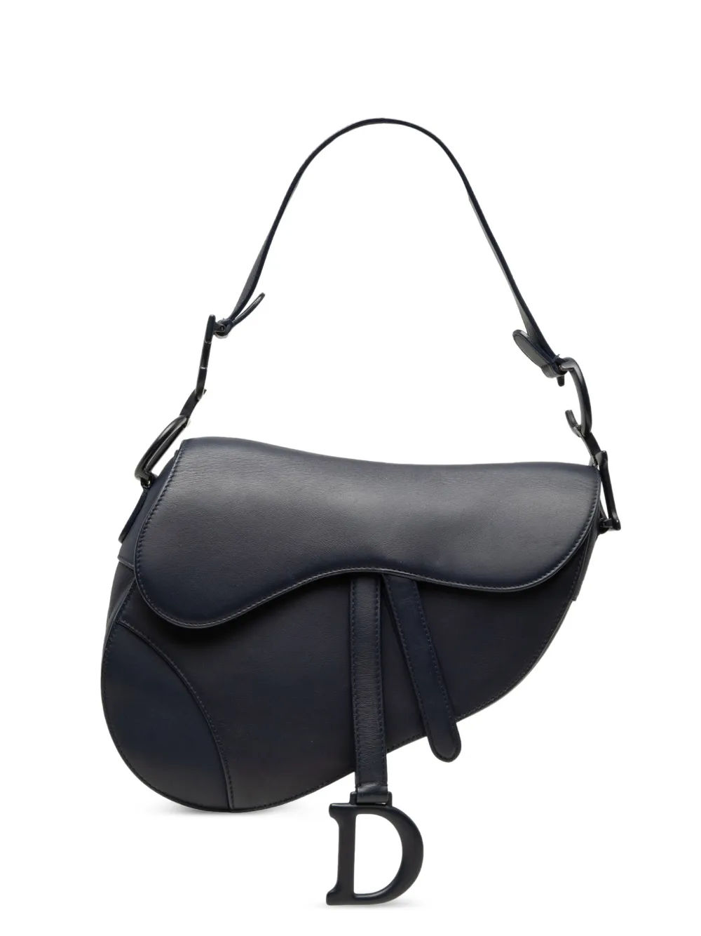 Christian Dior Pre-Owned 2019 Ultra Matte Calfskin Saddle Bag shoulder bag - Blue