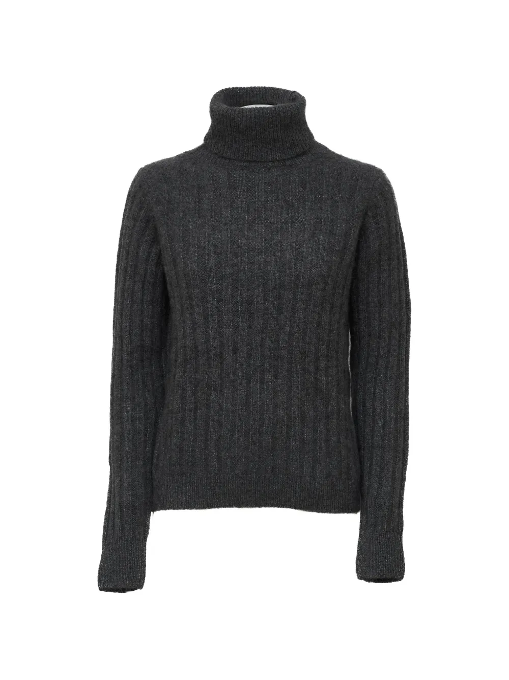 Allude ribbed-knit roll-neck sweater - Grigio