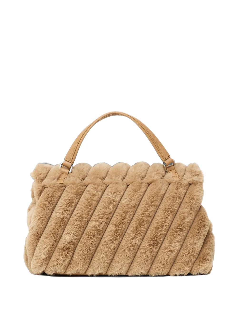 Zanellato small Postina faux-fur handbag Beige