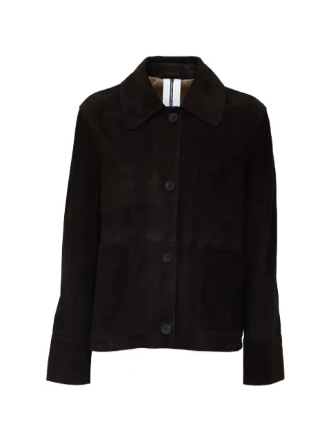 Sword suede button-down jacket