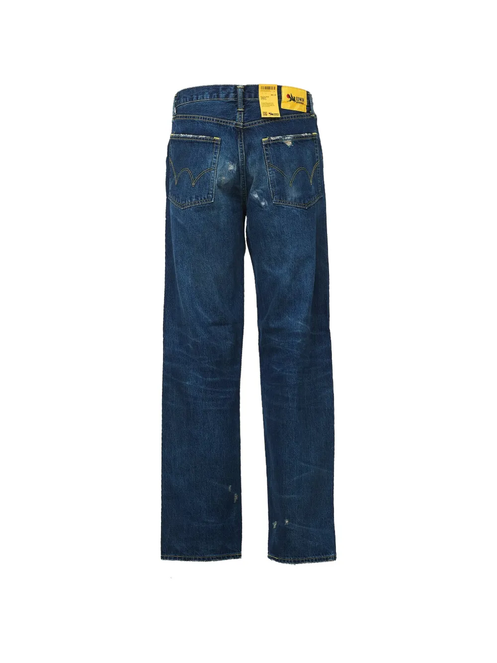 Edwin distressed loose-fit jeans Blauw