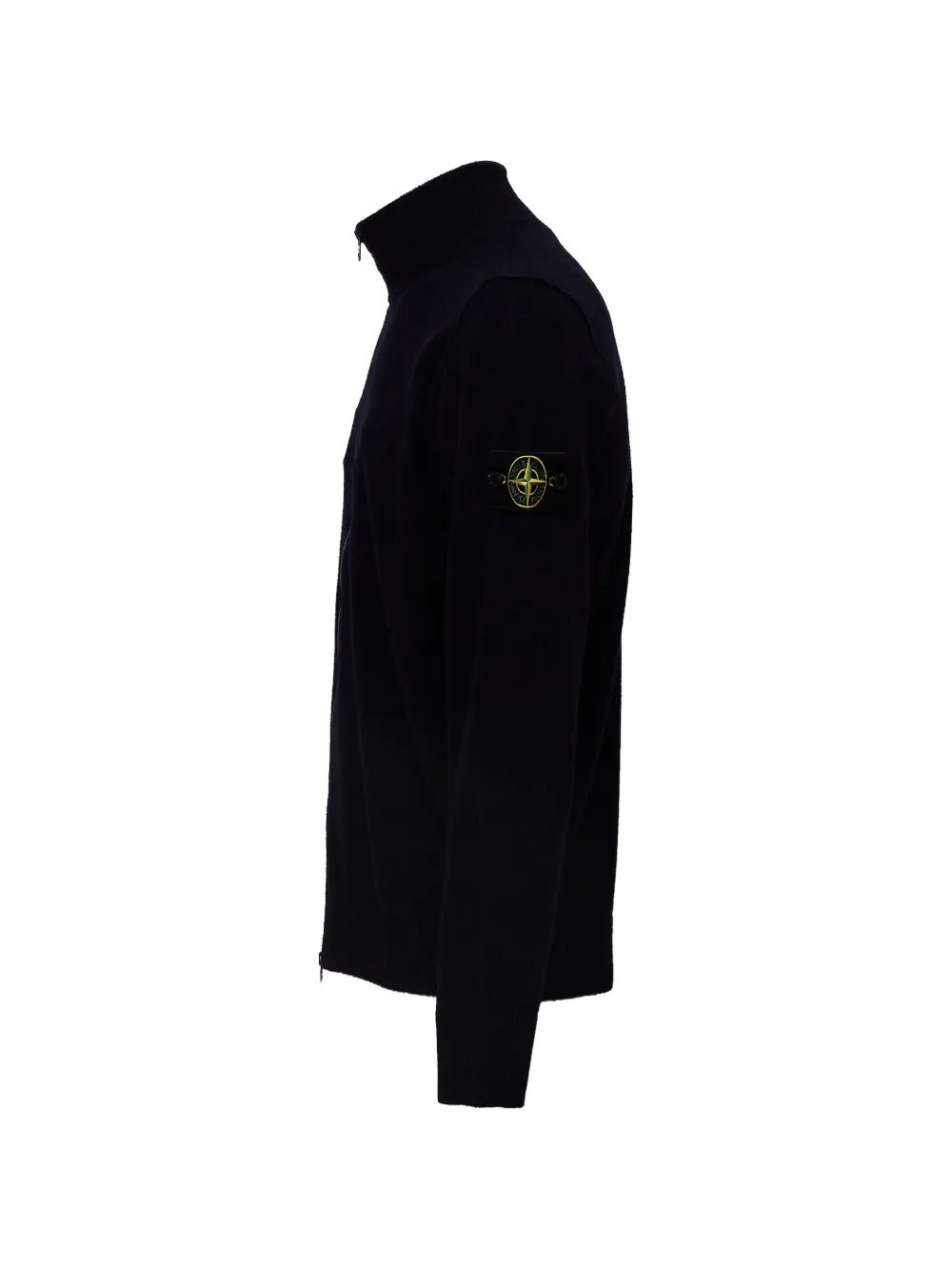 Stone Island zip-up cardigan Zwart