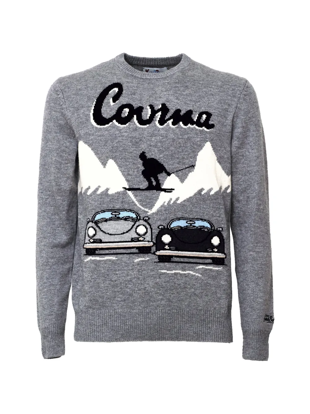 MC2 Saint Barth Heron Courma intarsia-knit sweater Grijs