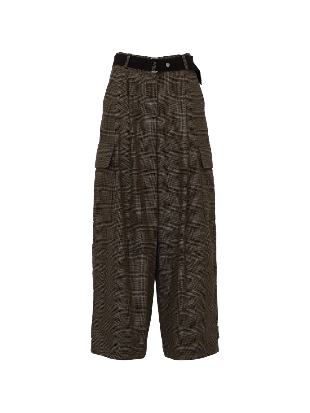 P.A.R.O.S.H. Prince of Wales check trousers - Marron