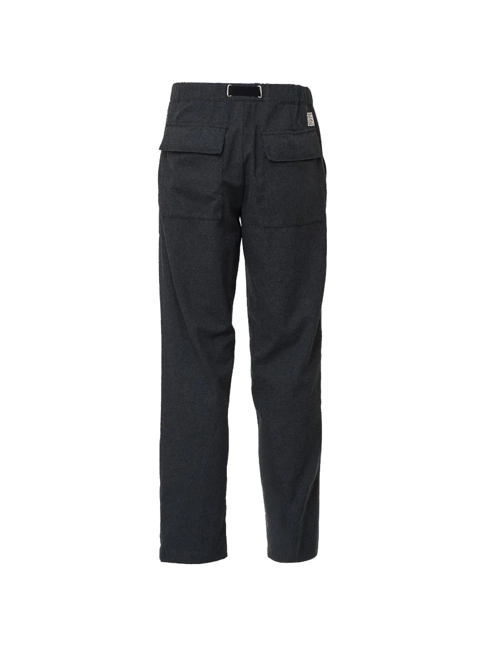 White Sand belted straight-leg trousers Grijs
